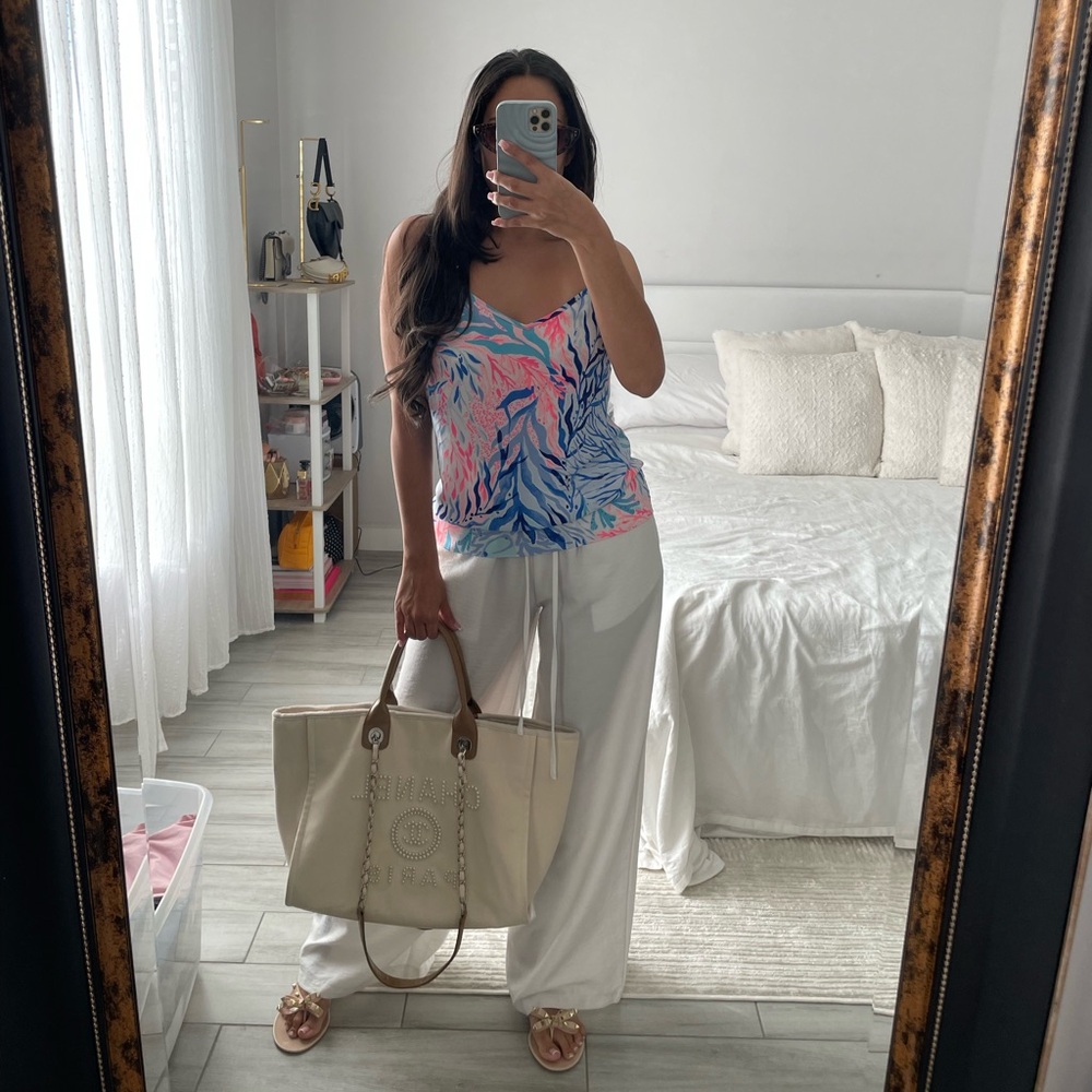 LILLY PULITZER Colorful Patterned Tank Top